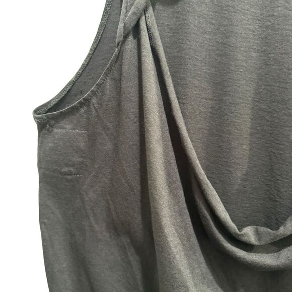 Chaser Vintage Jersey Knotted Drape Back Shirttail Tank Relaxed Medium - Picture 3 of 8